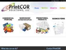 Tablet Screenshot of printcorsolutions.com